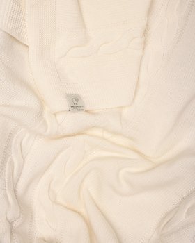 Crib Blanket Baby Braids Pure Carded Wool