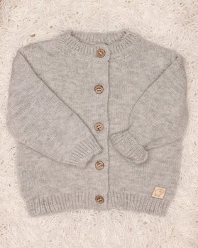 Giacchina Neonata Cardata in Pura Lana Merino Ultrafine