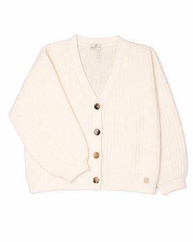 Cardigan Neck V Child in Pure Wool