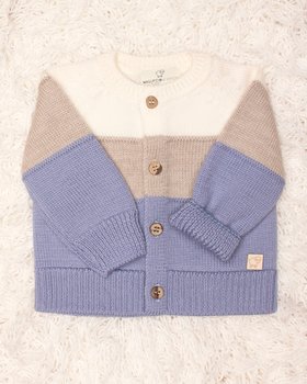 Golfino Neonato Coreana in Pura Lana Vergine Merino Extrafine