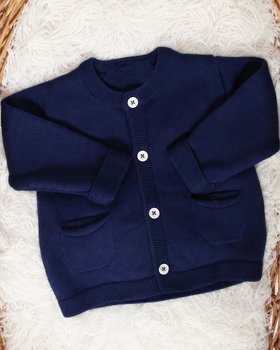 Jacke mit Taschen aus reiner Merinowolle