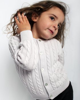 Giacchina trecce Puro Cotone Bio BImba