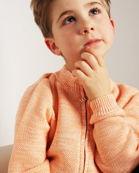 Giacca con zip Bimbo in Puro Cotone BIO