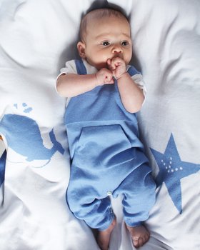 Salopette in Maglia in Puro Cotone Bio Unisex