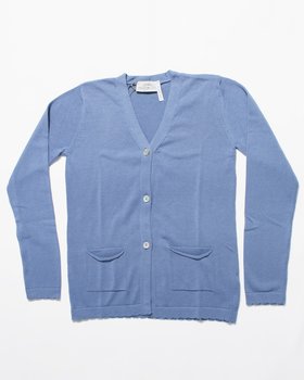 Cardigan con Tasche Cotone Donna