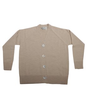 Cardigan Scatola Over Pura Lana Donna