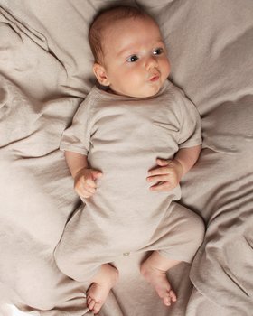 Pagliaccetto in Puro Lino e Puro Cotone Neonati