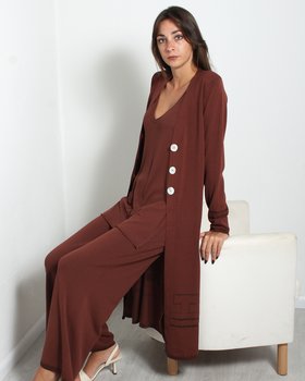 Maxicardigan Lurex Donna Viscosa