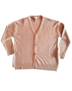 Cardigan Scollo V Cashmere Blend Donna