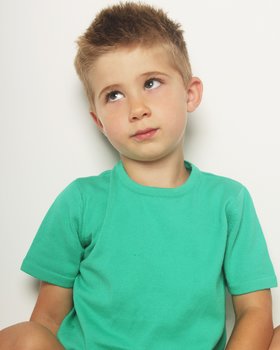 T-shirt Basica in Puro Cotone Bio Bimbi Unisex