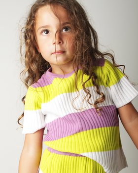 T-Shirt Rigata Puro Cotone BIO