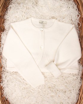 Bolerino Bimba Pura Lana Merino due Bottoni