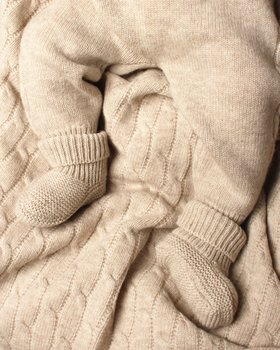 Scarpine Neonato Links in Pura Lana Merino Ultrafine