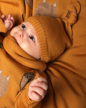 Berrettino Nodo in Pura Lana Merinos