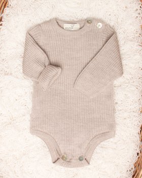 Body Neonati in maglia Lana e Seta