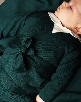 Giacchina Incrociata in Pura Lana Merino