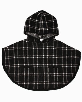 Mantella con Cappuccio in Cashmere Blend Bambina