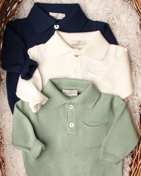 Polo Manica Lunga Cotone Bio Neonati