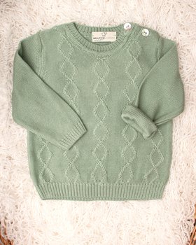 Girocollo Losanghe Eucalyptus in Puro Eucalipto