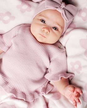 T-shirt Costine Volant Puro Cotone Bio Neonata