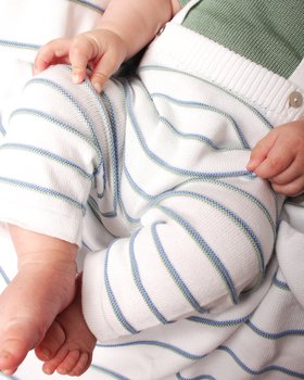 Pantalone Bretelle Aloe in Puro Cotone Bio