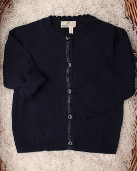 Giacchina Lurex in Puro Cotone Bio per Neonata