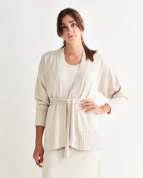 Cardigan coste Donna Viscosa