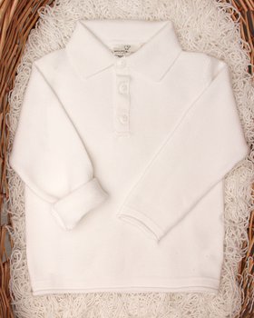 Polo Manica Lunga Basic in Puro Cotone BIO Neonati