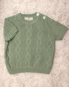 T-shirt Eucalyptus Losanghe per Neonati