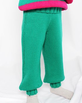 Pantaloni Jogger in Pura Lana Merinos per Ragazze