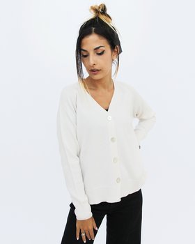 Cardigan Scatola Pura Lana Donna