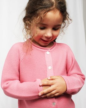 Giacchina links in Pura Lana Bambina