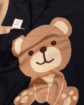 Coperta Culla Teddy in Pura Lana Merino