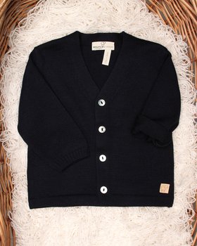 Newborn V cardigan in pure merino wool