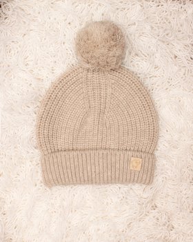 Berretto Pon Pon Neonati in Pura Lana Merino Ultrafine