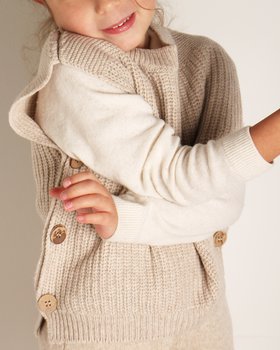 Gilet in maglia  in Pura Lana Merino Ultrafine
