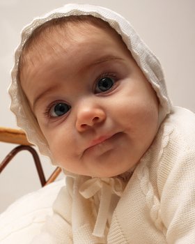 Cappello neonata coppola in Pura Lana Merino