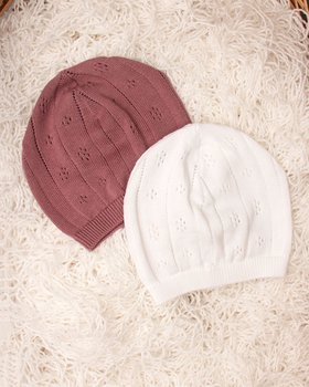 Berrettino Amaranto in Puro Cotone Bio