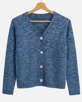 Cardigan Donna in Pura Lana Merino Degradè
