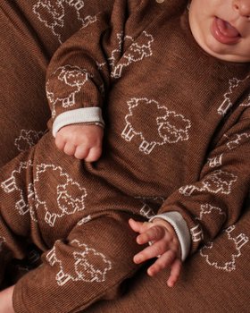 Woolly - Tutina Neonati in Pura Lana Merinos