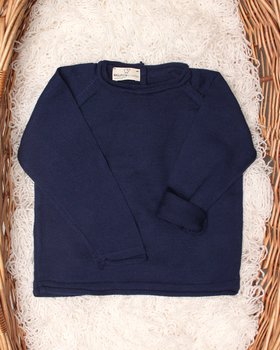 Girocollo Neonati Raglan Pura Lana Merinos