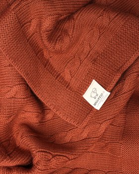 Coperta Culla Neonati in Pura Lana Cotta