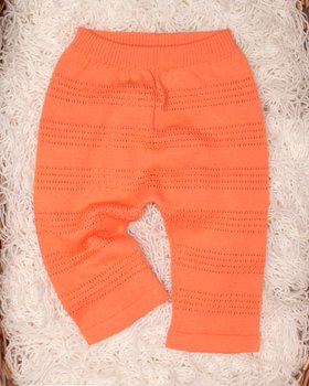 Pantalone Traforato in Puro Cotone BIO per Neonati