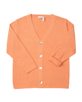 Cardigan Scollo V in Puro Cotone Bio Bambino