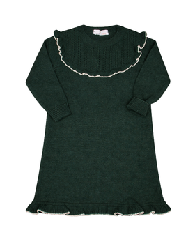 Abito Rouches in Cashmere Blend Bambina