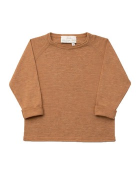 Girocollo raglan basico Pura Lana Merino