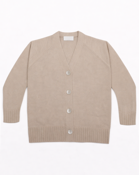 Cardigan Scatola Over Pura Lana Donna