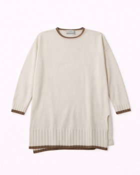 Girocollo Bicolore Cashmere Blend Donna