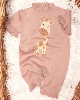 Tutina Neonata Corta in Puro Cotone Bio - Sweet Savana