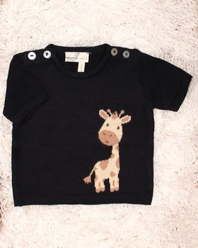 Maglietta Maniche Corte Neonati in Puro Cotone Bio - Sweet Savana